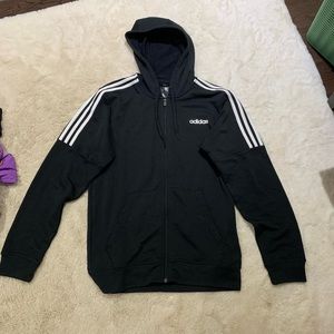 Black Adidas zip up